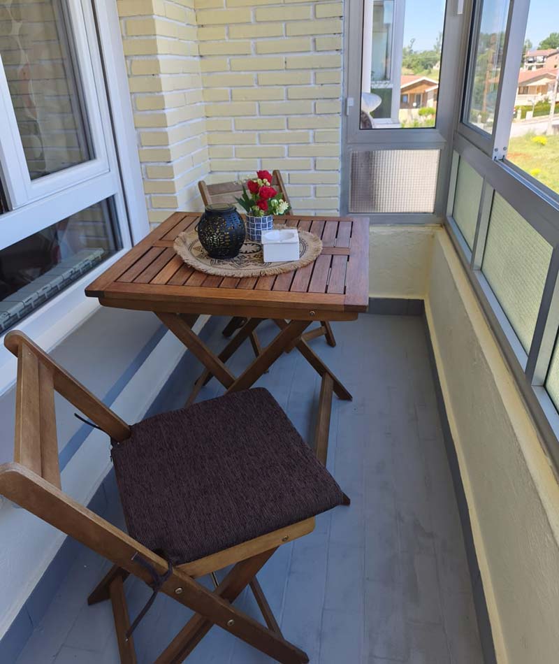 Terraza- Lunair Ciudad de Medina - Vivienda Turística en Medina de Pomar - Burgos