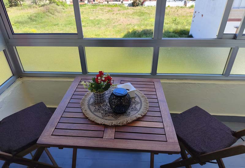 Terraza- Lunair Ciudad de Medina - Vivienda Turística en Medina de Pomar - Burgos